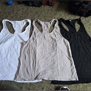 Men's Racerback Tank Top - Grey, White, Black